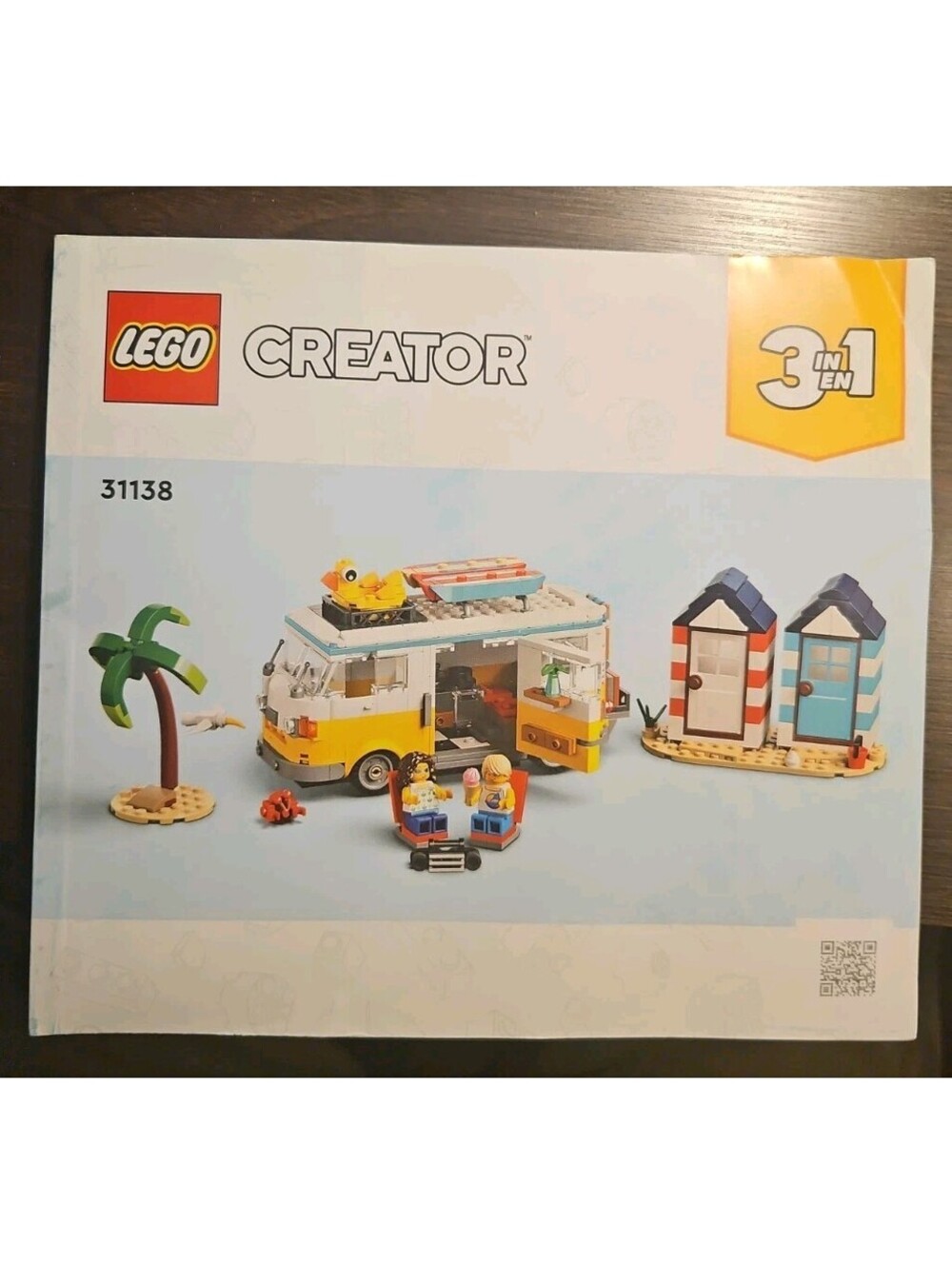 eBay Listing TitleLEGO Creator 31138 Beach Camper Van Instruction Manual Book